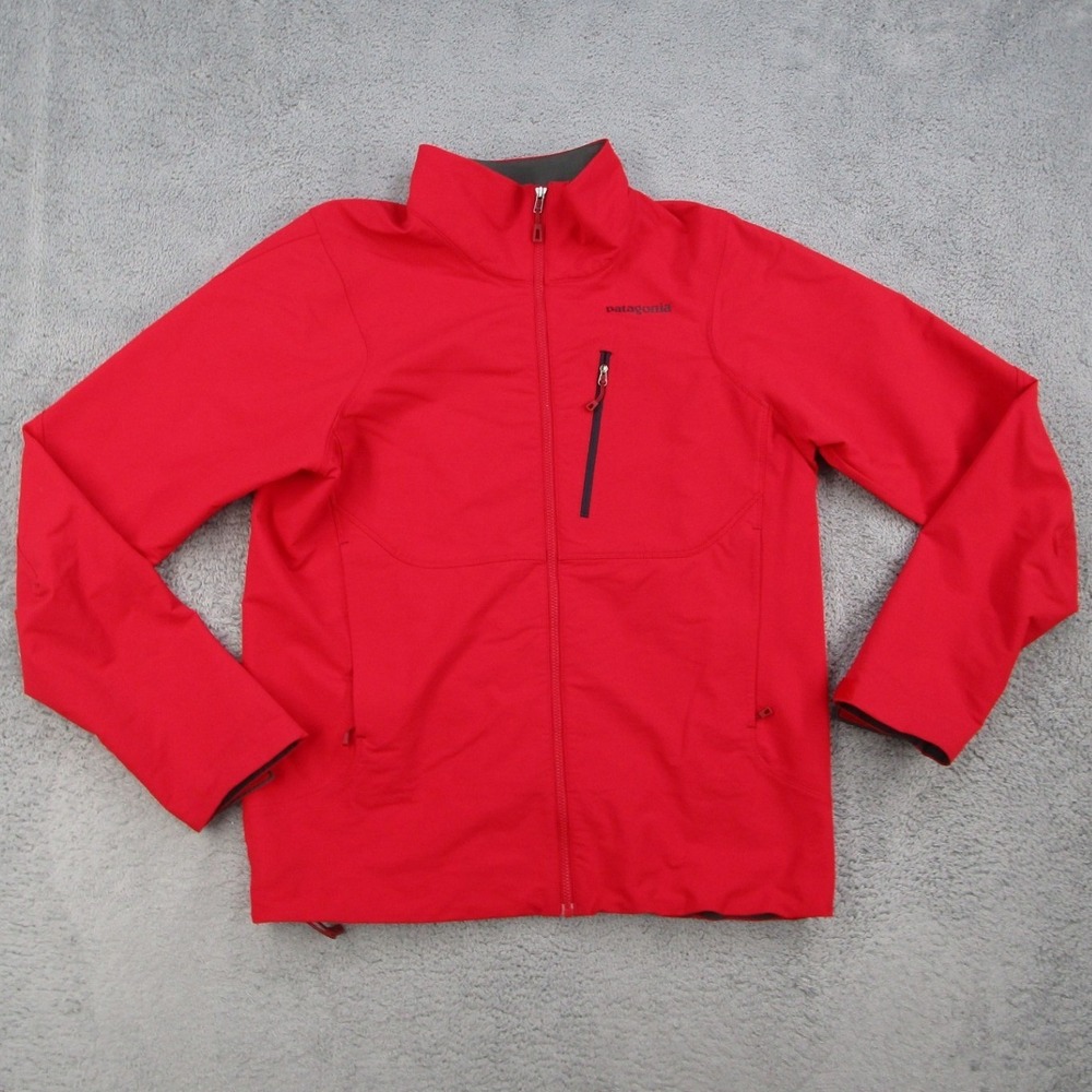 Patagonia Alpine Guide Jacket Mens Medium Red Polartec Softshell 83940 FA13